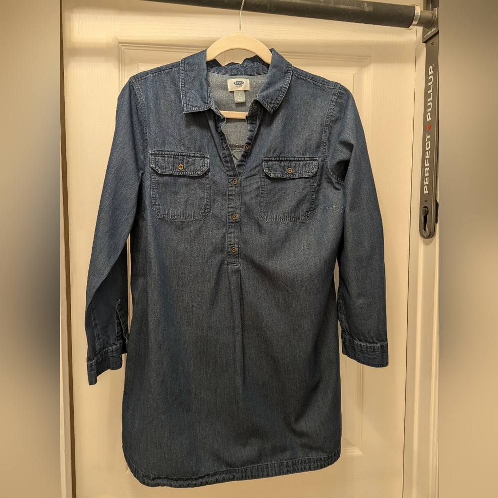 Old Navy Dress Girls Denim Large Dress